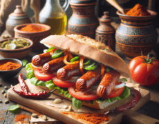 Deléitate con el auténtico sabor del Merguez Sandwich en Túnez: Un manjar para saborear