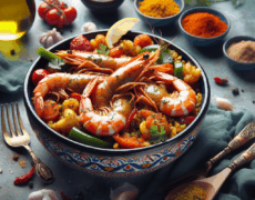 Deléitate con nuestra receta auténtica de Ojja aux Crevettes, un plato tunecino que te transportará a la costa mediterránea